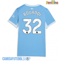 Camisa de time de futebol Manchester City Ayyoub Bouaddi #32 Replicas 1º Equipamento Feminina 2026-27 Manga Curta